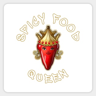 Spicy Food Queen Sticker